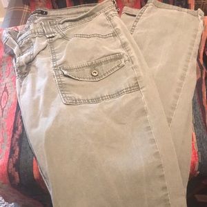 Size 13 Levi army green jeans - straight leg